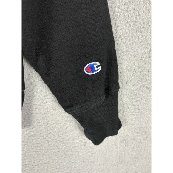 Champion Hulu Reverse Weave Hoodie Adult Small Black Pullover Employee City - Picture 6 of 8